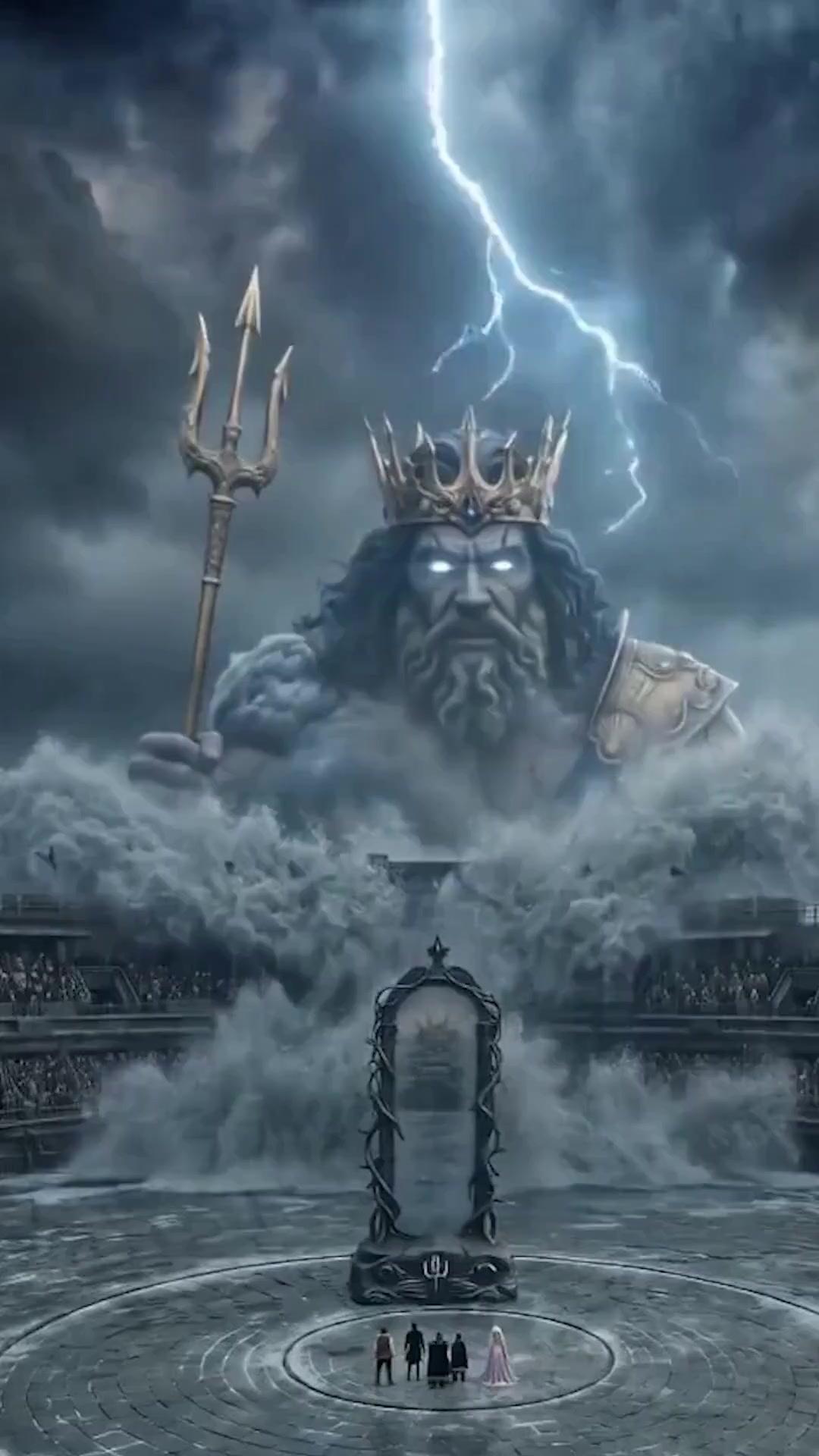 (Synchro) Poseidons Sohn: Gottmodus mit Dreizack