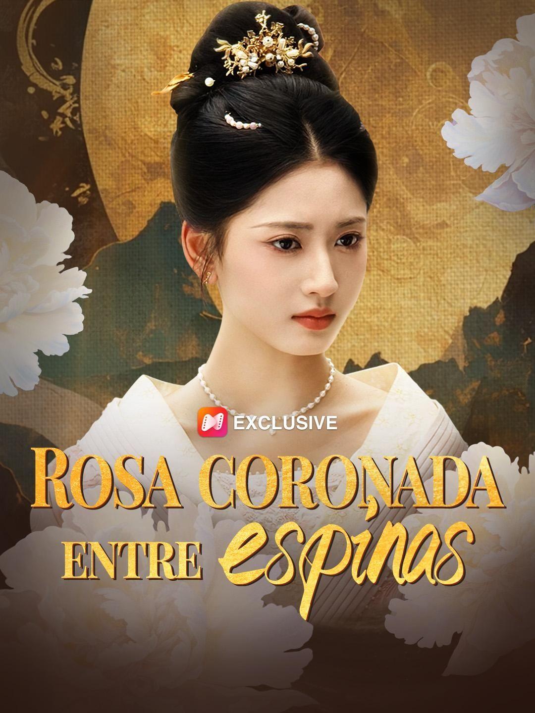 (Doblado) Rosa coronada entre espinas