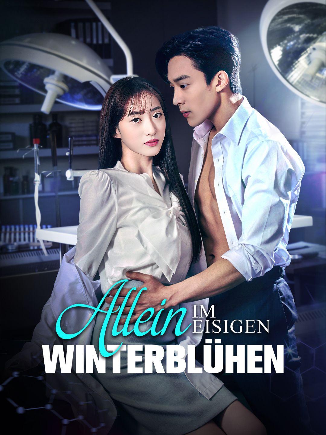 Allein im eisigen Winterblühen