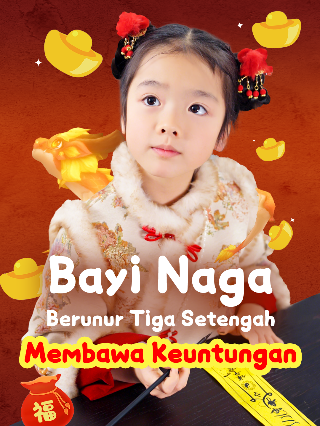 Bayi Naga Berunur Tiga Setengah Membawa Keuntungan
