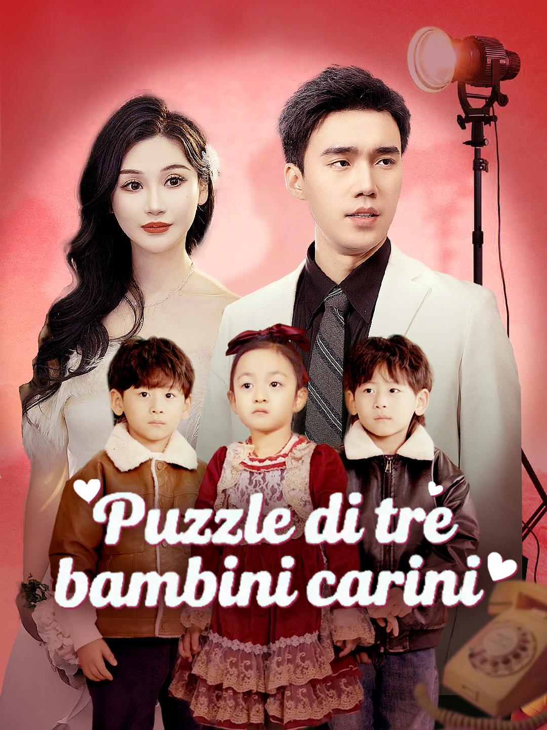 Puzzle di tre bambini carini