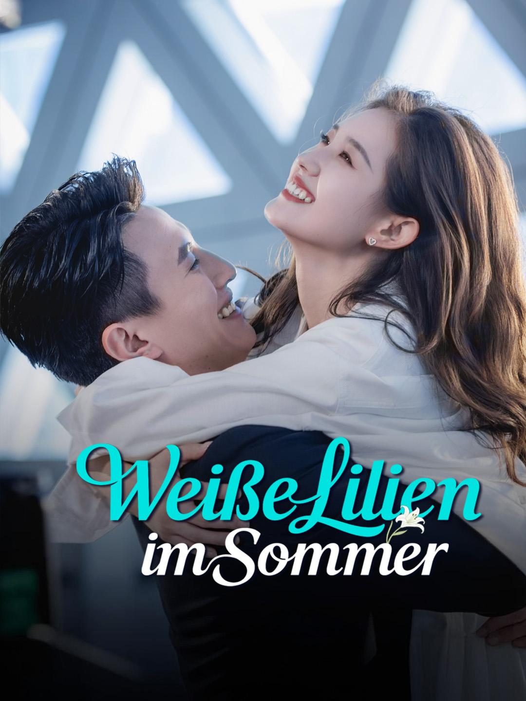 Weiße Lilien im Sommer